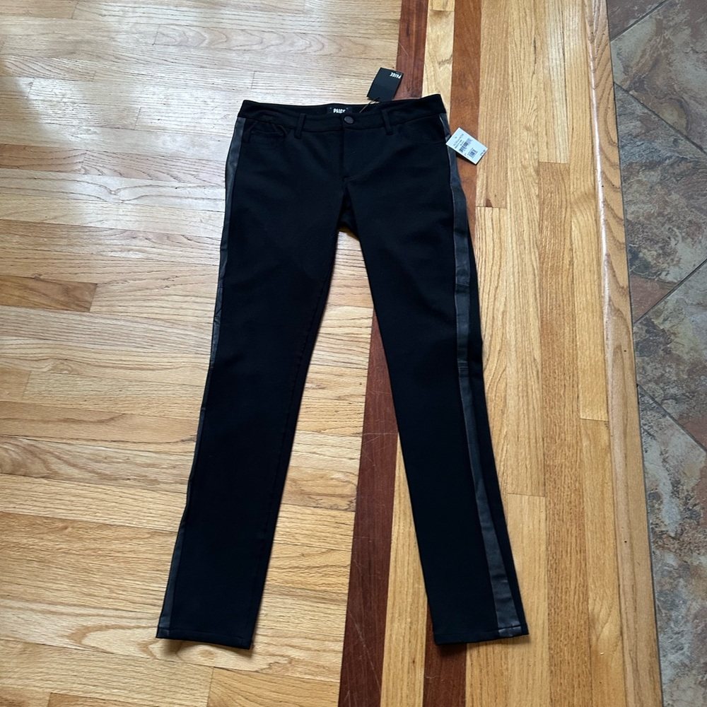 Paige Tuxedo side stripe skinny pants
